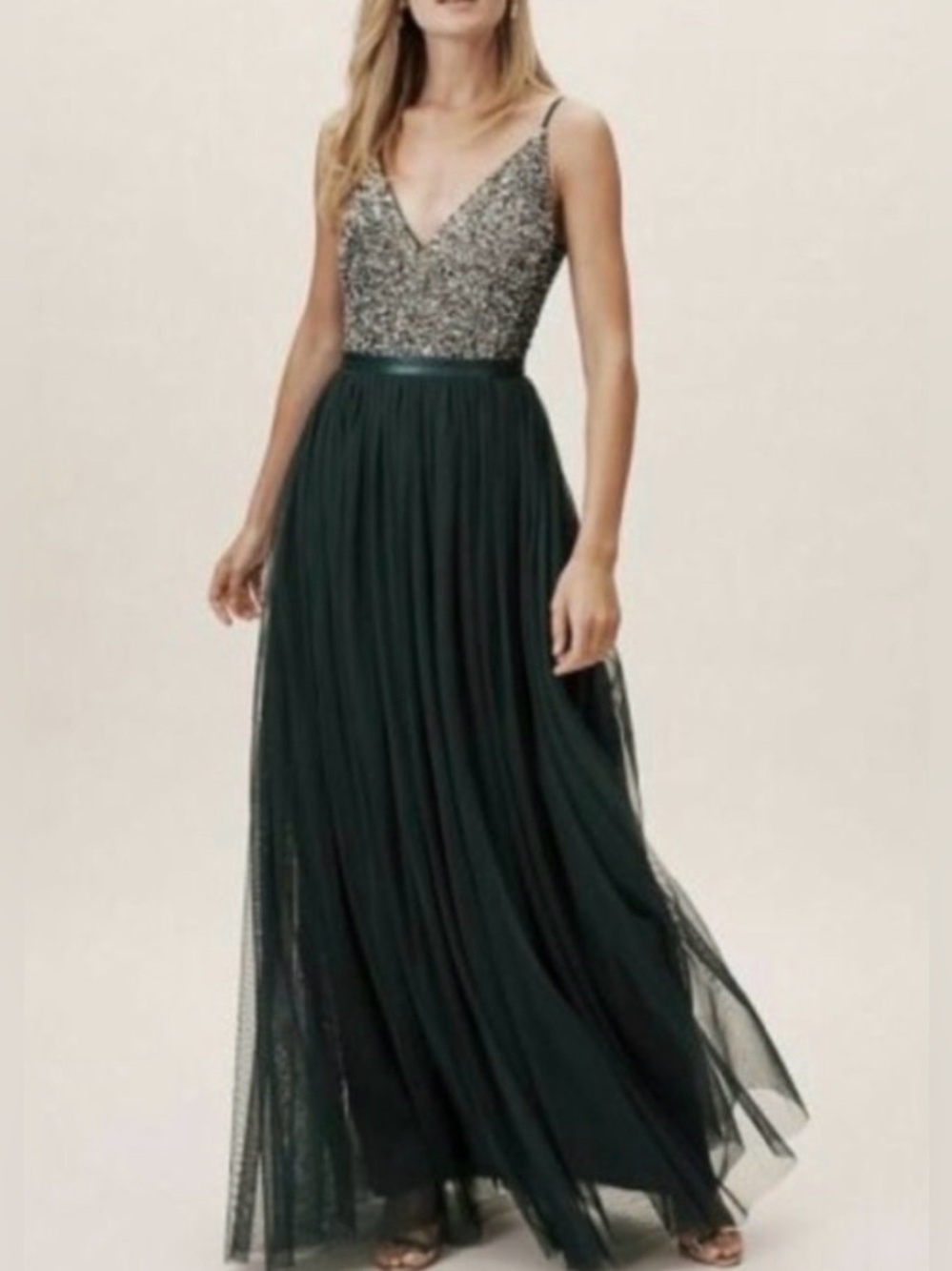 NWT Anthropolgy x Bhldn Emerald Green Avery Maxi Dress (26)
